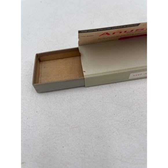 Anusol Hemorrhoidal Suppositories Vintage Warner-Chilcott One Dozen Box Collecti - Picture 4 of 5